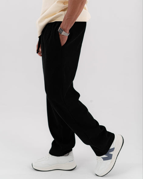 Velour Touch Pants - Black