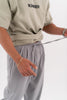 Velour Touch Pants - Light Gray