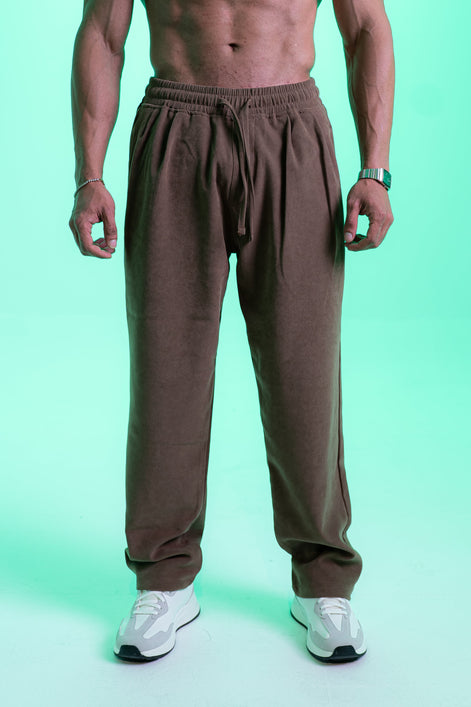 Velour Touch Pants - Brown
