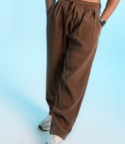 Velour Touch Pants - Brown