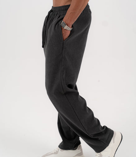 Velour Touch Pants - Charcoal