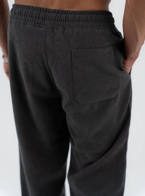 Velour Touch Pants - Charcoal